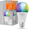 Image de LEDVANCE SMART+ WIFI LED lamp, frosted look, 14W, 1521lm, classic bulb shape with E27 base, color light and white light, app or voice control, life of up to 20,000 hours
