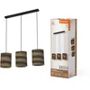 Image de LEDVANCE à 3 lampes Decor Cardboard Cylindre marron en carton ondulé, E27,
