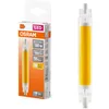 Image de OSRAM Lampe LED multicolore fine LED Slim Line avec culot R7s Retrofit, 8 W / 806 lm, lumière blanche chaude claire de 2700 K, non dimmable, IP20, verre sans plomb, diamètre 16 mm.