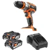 Image de AEG - Perceuse Compact 18 Volts, 50Nm, 2 batteries 2,0Ah, chargeur, coffret, mandrin amovible, Cap, Bois/métal/béton : 45/13/14