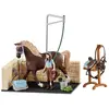 Image de Schleich Zone De Lavage Horse Club Avec Figurines Emily Et Luna