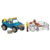Image de Schleich Véhicule Tout-terrain Avec Figurine De Dinosaure Dinosaurs