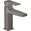 Image de hansgrohe Mitigeur lavabo Metropol, hauteur sous bec 110mm, robinet lavabo avec vidage Push-Open, Noir chromé brossé, 32507340