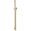 Image de hansgrohe Unica Barre de douche S Puro 90 cm avec flexible de douche, Aspect doré poli, 28631990