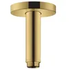 Image de hansgrohe Bras de douche pour plafond S 100 mm, Aspect doré poli, 27393990