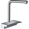 Image de hansgrohe Mitigeur cuisine Aquno Select M81, hauteur sous bec 250mm, robinet cuisine avec douchette extractible, avec boîte à tuyau (sBox), 2 jets, Chromé, 73830000
