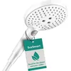 Image de hansgrohe Pommeau de douche économie d'eau Raindance Select S, douchette à main (EcoSmart), 120mm diamètre, 3 types de jet, Blanc mat, 26531700