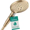 Image de hansgrohe Pommeau de douche économie d'eau Raindance Select S, douchette à main (EcoSmart), 120mm diamètre, 3 types de jet, Bronze brossé, 26531140