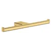 Image de hansgrohe AddStoris - Porte-papier toilette double 300 mm, Porte-papier toilette pour montage mural, Porte-papier toilette métalique, Accessoires de salle de bains, Aspect doré poli, 41748990