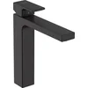 Image de hansgrohe Mitigeur lavabo Vernis Shape, hauteur sous bec 190mm, robinet lavabo sans vidage, Noir mat, 71591670