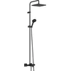 Image de Hansgrohe, noir mat, Colonne Vernis Shape, avec mitigeur thermostatique baignoire, 240mm, 1 type de jet, 26900670, Douche de tête 240 x 240mm