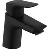 Image de hansgrohe Logis - Mitigeur de lavabo avec tirette et vidage, économie d'énergie (CoolStart), Robinet de salle de bain avec hauteur sous bec 67 mm, économie d'eau (EcoSmart), Noir mat, 71072670