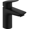 Image de hansgrohe Logis - Mitigeur de lavabo sans tirette ni vidage, Robinet de salle de bain avec hauteur sous bec 93 mm, économie d'eau (EcoSmart), Noir mat, 71101670