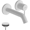 Image de hansgrohe Tecturis S - Mitigeur lavabo encastré avec garniture de vidage, Robinet de salle de bain avec longueur sous bec 16,5 cm, économie d'eau (EcoSmart+), Blanc mat, 73350700