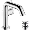Image de hansgrohe Tecturis S Fine - Mitigeur de lavabo avec vidage Push-Open, économie d'énergie (CoolStart), Robinet de salle de bain avec hauteur sous bec 112mm, économie d'eau (EcoSmart+), Chromé, 73320000