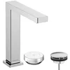 Image de hansgrohe Tecturis E - Mitigeur de lavabo 2 trous avec garniture de vidage, économie d'énergie (CoolStart), Robinet salle de bain, hauteur sous bec 173 mm, économie d'eau (EcoSmart), Chromé, 73053000
