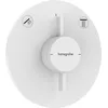 Image de hansgrohe DuoTurn S - Mitigeur de douche encastré, Robinet douche rond 2 sorties, Mitigeur monocommande pour iBox universal 2, Blanc mat, 75418700