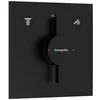 Image de hansgrohe DuoTurn E - Mitigeur de douche encastré, Robinet douche carré 2 sorties, Mitigeur monocommande pour iBox universal 2, Noir mat, 75417670