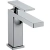 Image de hansgrohe Tecturis E - Mitigeur de lavabo sans tirette ni vidage, économie d'énergie (CoolStart), Robinet de salle de bain avec hauteur sous bec 117 mm, économie d'eau (EcoSmart+), Chromé, 73012000