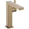 Image de hansgrohe Tecturis E Fine - Mitigeur de lavabo sans tirette ni vidage, économie d'énergie (CoolStart), Robinet avec hauteur sous bec 173 mm, économie d'eau (EcoSmart+), Bronze brossé, 73041140