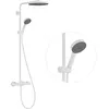 Image de hansgrohe Pulsify S Puro 24236700 Système de douche avec thermostat, pommeau de douche effet pluie (260 mm), douchette à main (3 pulvérisations), flexible de douche, barre de douche et douchette ronde