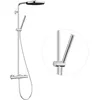 Image de hansgrohe Pulsify S Puro 24223000 Système de douche économe en eau avec thermostat, pommeau de douche effet pluie (260 mm), douchette à main, flexible de douche, barre de douche et douche de tête