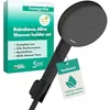 Image de hansgrohe Raindance Alive Select S - Set de douche avec pommeau de douche économie d´eau (EcoSmart, 3 types de jets incl. PowderRain), tuyau de douche (1,60 m) et support de douche, Noir mat, 24611670