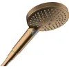 Image de hansgrohe Raindance Select S - Pommeau de douche économie d'eau avec 5,7 l/min (EcoSmart+), Douchette à main avec 3 type de jet (PowderRain), Douchette ronde (120 mm), Noir mat, 26516670