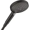 Image de hansgrohe Raindance Select S - Pommeau de douche économie d'eau avec 8 l/min (EcoSmart), Douchette à main avec 3 type de jet (PowderRain), Douchette ronde (120 mm), Blanc mat, 26515700