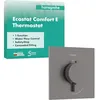 Image de hansgrohe Ecostat Comfort E - Mitigeur de douche thermostatique, Robinet de douche encastré avec arrêt de sécurité (SafetyStop) à 40°C, Thermostat 1 sortie, Noir chromé brossé, 33710340