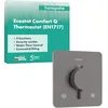 Image de hansgrohe Ecostat Comfort Q - Mitigeur de douche thermostatique incl. combinaison de sécurité, Robinet douche encastré, arrêt de sécurité (SafetyStop) à 40°C, 2 sorties, Noir chromé brossé, 33717340