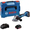Image de Bosch Professional GWS 18V-10 P 06019J4101 Haakse accuslijper 125 mm Incl. 2 accus, Incl. lader, Incl. koffer 18 V 5 Ah