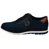 Image de bugatti Homme Chaussure à lacets en mélange de matières respirantes, mousse à mémoire de forme, lacets élastiques, Bleu Foncé, 42 EU