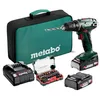 Image de Metabo perceuse-visseuse sans fil BS 18   602207930   18 V   Avec coffret de 32 embouts   Inclus deux batteries et un chargeur