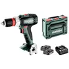Image de Metabo BS 614052500 Perceuse-visseuse sans fil 18 L Quick avec batterie et coffret en plastique (batteries LiPOWER 18 V 2 x 2 Ah, diamètre de perçage 13 mm/36 mm, poids 1,6 kg)