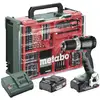 Image de Metabo BS 18 L BL Set 613155710 Accu-schroefboormachine 18 V 2 Ah Li-ion Incl. 2 accus, Brushless, Incl. koffer, Incl. lader, Incl. accessoires