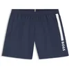 Image de BOSS Hommes Dolphin NOS Short de Bain à séchage Rapide avec Rayures et Logo, Navy413, M