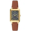 Image de Fossil Montre Raquel pour femme, mouvement à quartz trois aiguilles avec bracelet en cuir