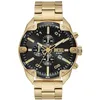 Image de Diesel montre Spiked pour homme, mouvement chronographe à quartz avec bracelet en acier inoxydable