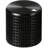 Image de TRU COMPONENTS TC-11613844 Draaiknop Met knopmarkering Zwart (Ø x h) 17 mm x 17 mm Aluminium 1 stuk(s)