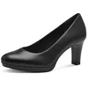 Image de Tamaris Escarpins en cuir pour femme, Noir, 38 EU
