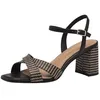 Image de Tamaris Sandales à talon pour femme 1-28320-44, Noir, 39 EU