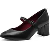 Image de Tamaris Escarpins pour femme avec sangle 1-22460-45, Cuir noir, 38 EU