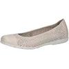 Image de CAPRICE Damen Ballerinas aus Leder mit Lochmuster, Cremefarben (Cream Perlato), 41 EU