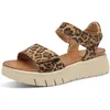 Image de TAMARIS Comfort Sandales réglables pour femme, léopard, 37 EU, léopard, 37 EU