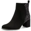 Image de Marco Tozzi 2-25095-41 Bottes tendance pour femme Noir/léopard Taille 38 EU, Noir/léopard, 38 EU