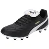 Image de PUMA Chaussure de Football Unisexe King Top Fg/Ag, Noir Blanc Or, 40 EU