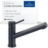 Image de Villeroy & Boch Como Window 92570005 Robinet de cuisine à une seule main avec montage en façade Anthracite