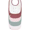 Image de LÄSSIG Bébé bibs ensemble (5 pcs) fermeture autoagrippante coton imperméable/Value Pack Bib Tiny Smile