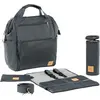 Image de LÄSSIG sac à dos à langer sac à langer avec accessoires à langer produit de manière durable/Goldie Backpack anthrazite
